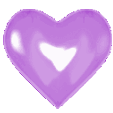 Gif animé coeur violet